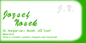 jozsef nosek business card